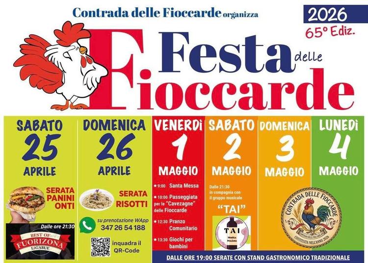 🎉 FESTA DELLE FIOCCARDE – 65ª EDIZIONE 🎉 La tradizione si rinnova e si veste di festa! Torna l’attesissima Festa delle...