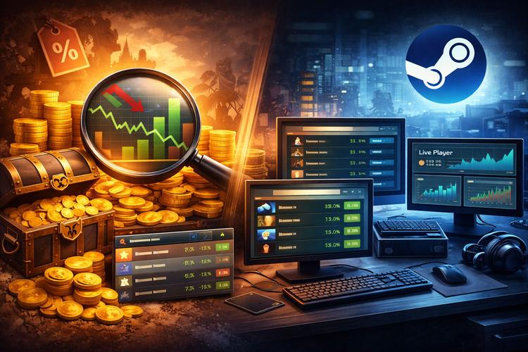 SteamDB | الكنز السري لكل لاعب على Steam | اكتشف الأسعار الحقيقية، العروض المخفية، وإحصائيات الألعاب لحظة بلحظة