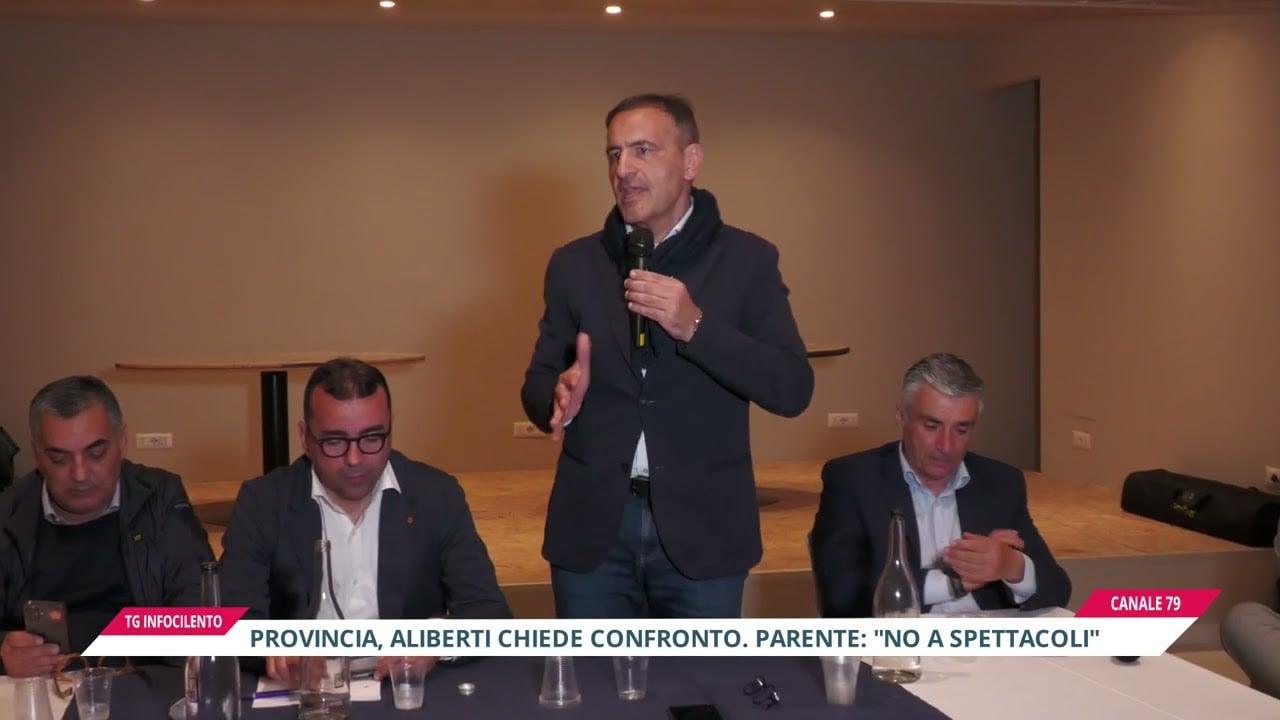 Provincia, Aliberti chiede confronto. Parente: «le elezioni non sono uno spettacolo»