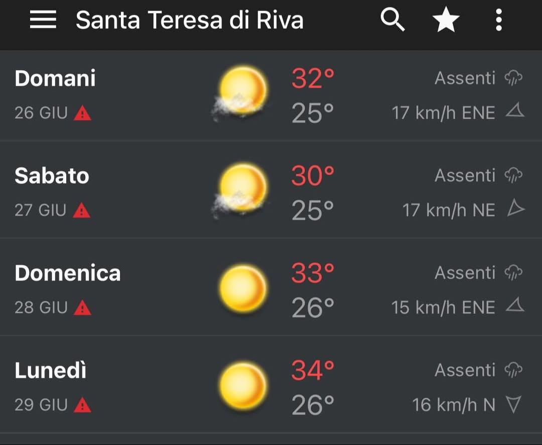 Si prospetta un altro #WEEKEND  dal sapore pienamente estivo 🥵  ☀️🌊⛱️  Il consiglio è sempre lo stesso: una bella gran...