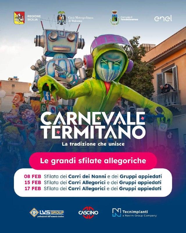 🎭 𝐈𝐥 𝐂𝐚𝐫𝐧𝐞𝐯𝐚𝐥𝐞 𝐓𝐞𝐫𝐦𝐢𝐭𝐚𝐧𝐨 torna ad animare la nostra città con un ricco programma di appuntamenti. �...