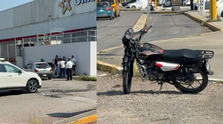 ¡Insólito en Jojutla! Motociclistas heridos tras choque en Soriana CAMINAN al hospital