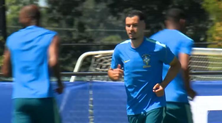 A seleção brasileira fez o último treino antes do confronto com a Noruega