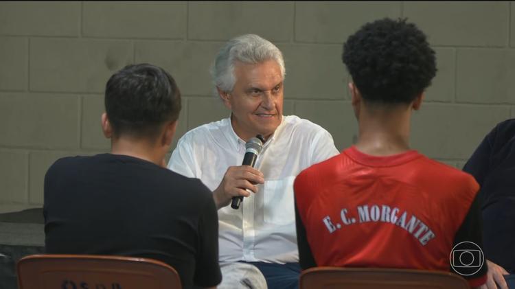 Ronaldo Caiado, candidato do PSD à Presidência, visita centro de ação social em São Paulo