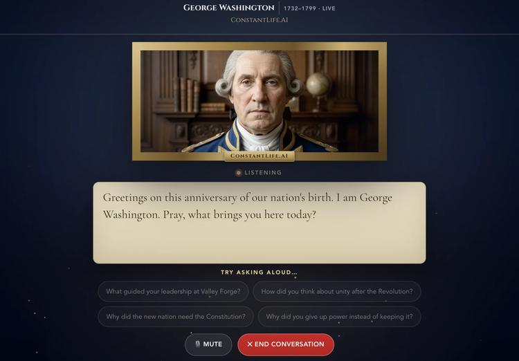 The George Washington chatbot