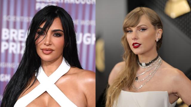 Kim Kardashian supera atrito e não quer mais 'saber' de Taylor Swift