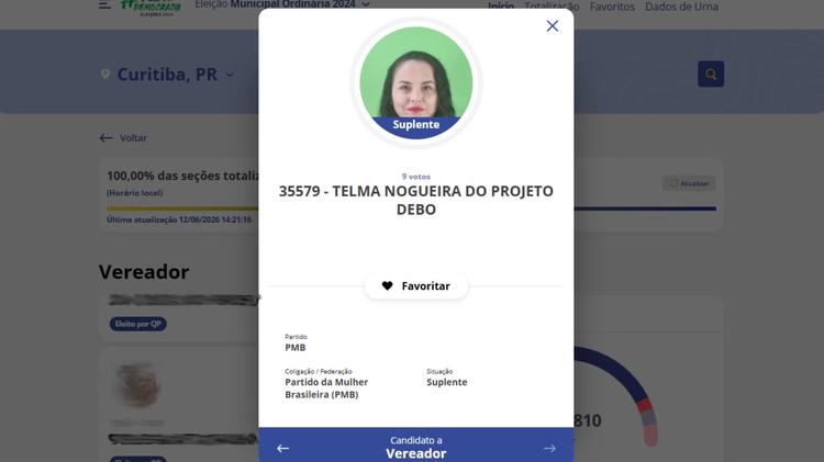 Após candidata receber material de campanha com número de outro candidato, Justiça Eleitoral anula votos do PMB por fraude à cota de gênero em Curitiba