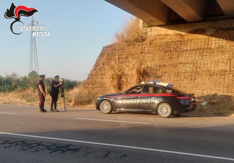Pisticci: sulle strade controlli mirati dei Carabinieri con il telelaser