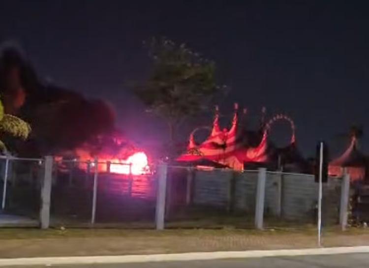 Incêndio atinge circo no Parque da Cidade em Belém