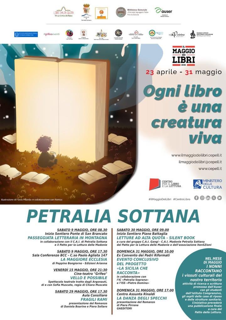 Anche quest'anno Petralia Sottana aderisce al 'Maggio dei Libri'.  In locandina trovate tutto il calendario completo di...