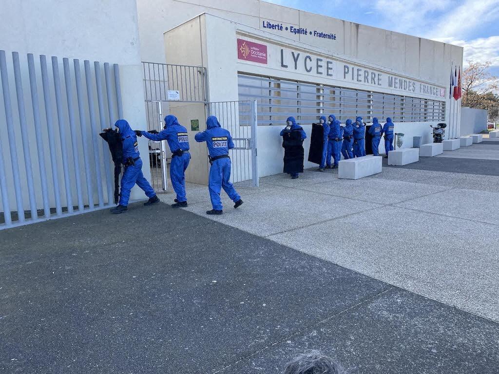 Montpellier : un exercice d’attentat terroriste nucléaire testé au lycée Pierre Mendes France