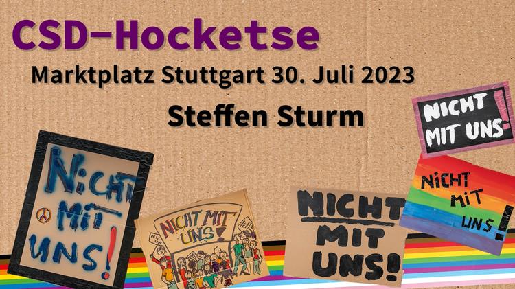 Stuttgart PRIDE 2023 • Hocketse: "Schlagerbrunch mit Steffen Sturm"
