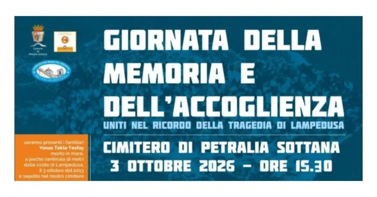 ●GIORNATA DELLA MEMORIA E DELL'ACCOGLIENZA● Uniti nel ricordo della tragedia di Lampedusa  🗓 3 OTTOBRE 2026 SABATO 🕞 o...