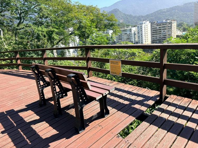 Frequentadores reclamam da sujeira, abandono e falta de poda de árvores no Parque Dois Irmãos, no Leblon