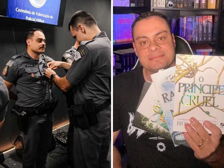 PM do interior de SP viraliza ao falar de livros de fantasia e reage: 'Por trás da farda tem um ser humano'