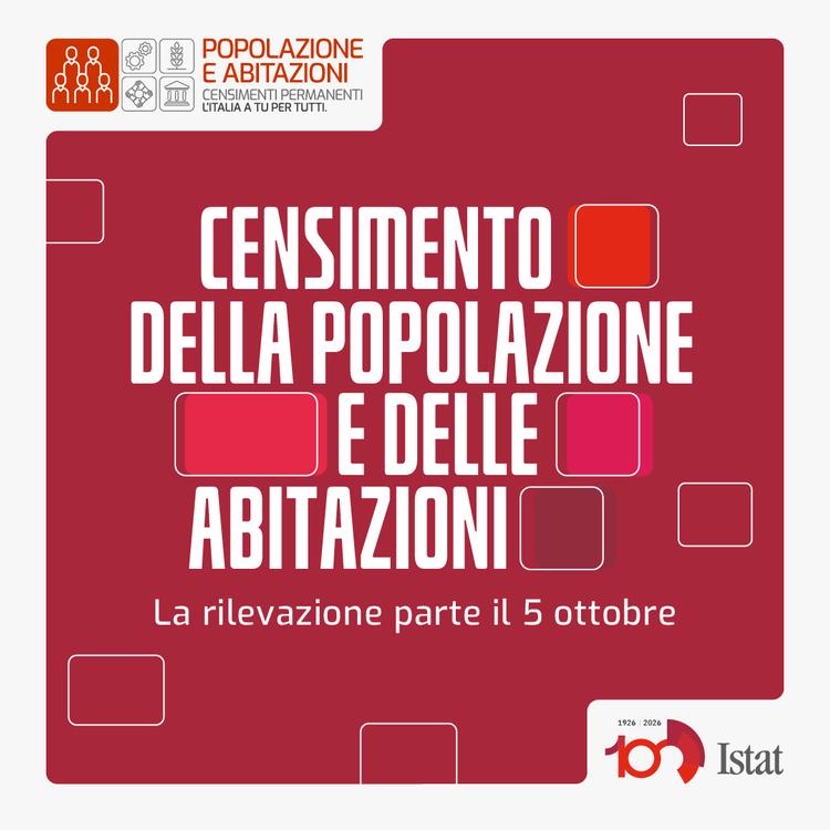 È partito il Censimento della Popolazione e delle abitazioni 2026. Un appuntamento importante nell’anno del Centenario d...
