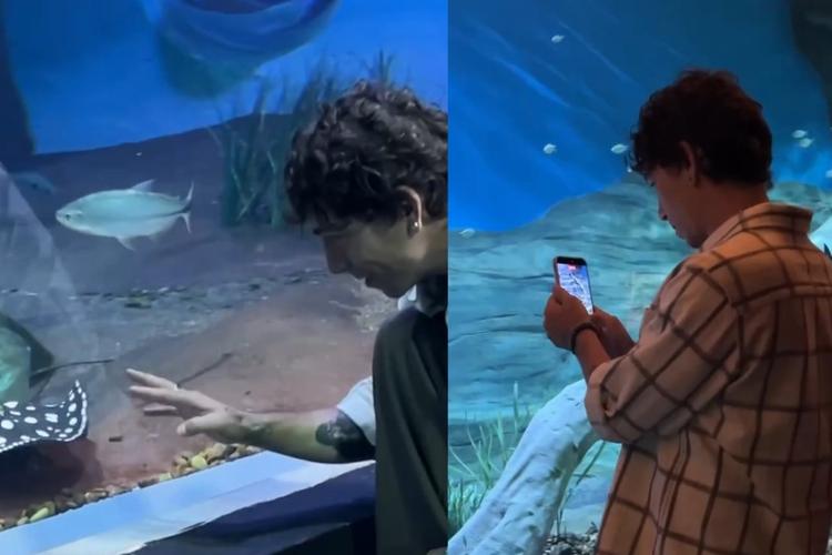 Di Ferrero visita pela primeira vez o maior aquário de agua doce do mundo; veja vídeo