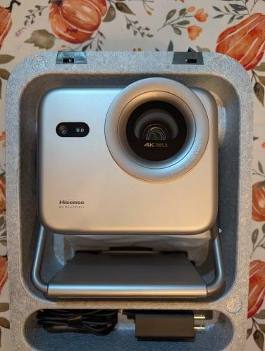 Hisense M2 pro projector in its case
