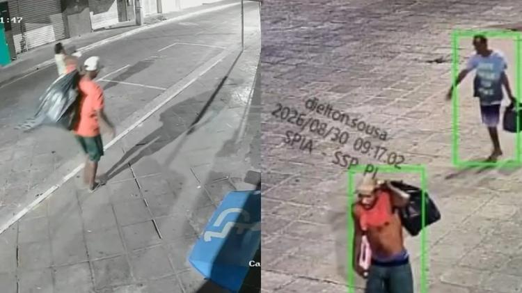 Suspeitos de furtos a comércios no Centro de Teresina são presos; parte da mercadoria é recuperada