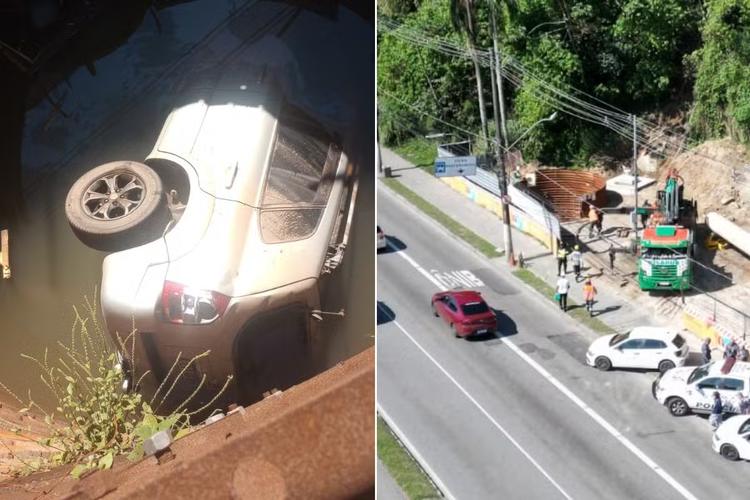 Jovem puxou volante de carro por ciúme e provocou acidente com morte no litoral de SP, diz motorista