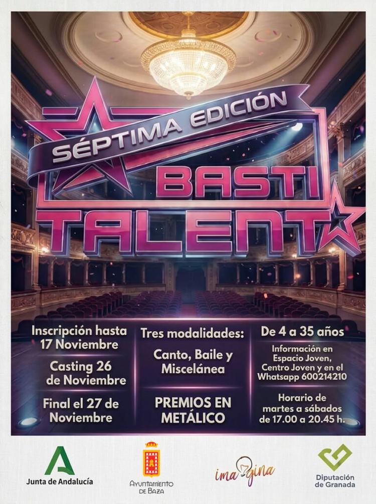 “Basti Talent” elige los mejores talentos artísticos de Baza el 27 de noviembre