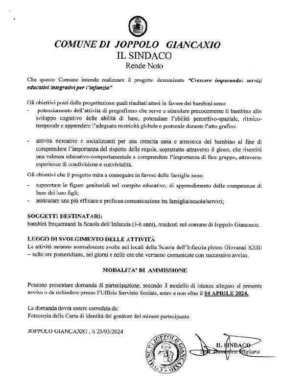 CRESCERE IMPARANDO🍭🤹‍♀️ -📕 Avviso a tutte le mamme e a tutti i papà di bimbi di età tra i 3 ai 6