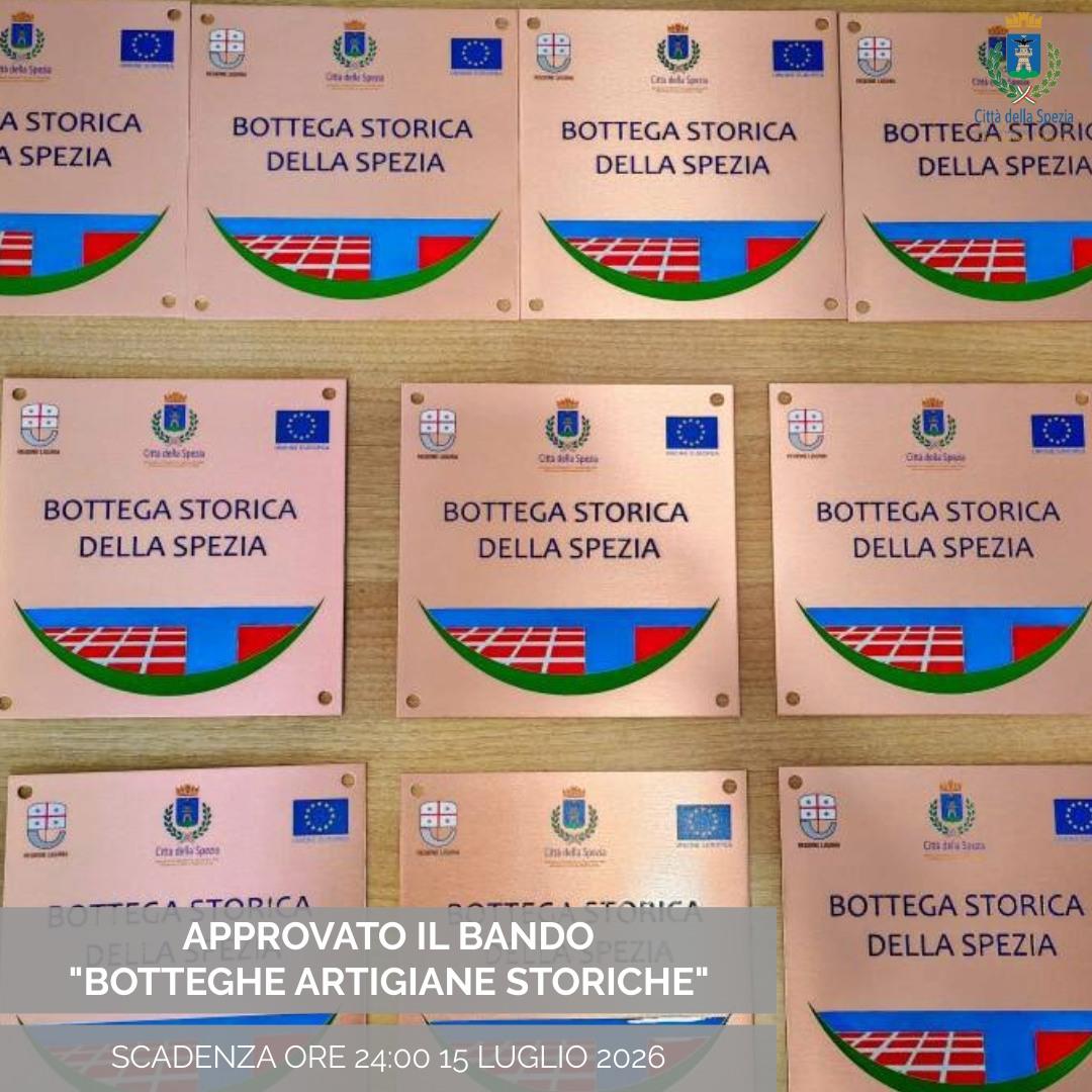 📃 È stato approvato il bando “Botteghe Artigiane Storiche” – anno 2026, dedicato al riconoscimento e all’iscrizione all...