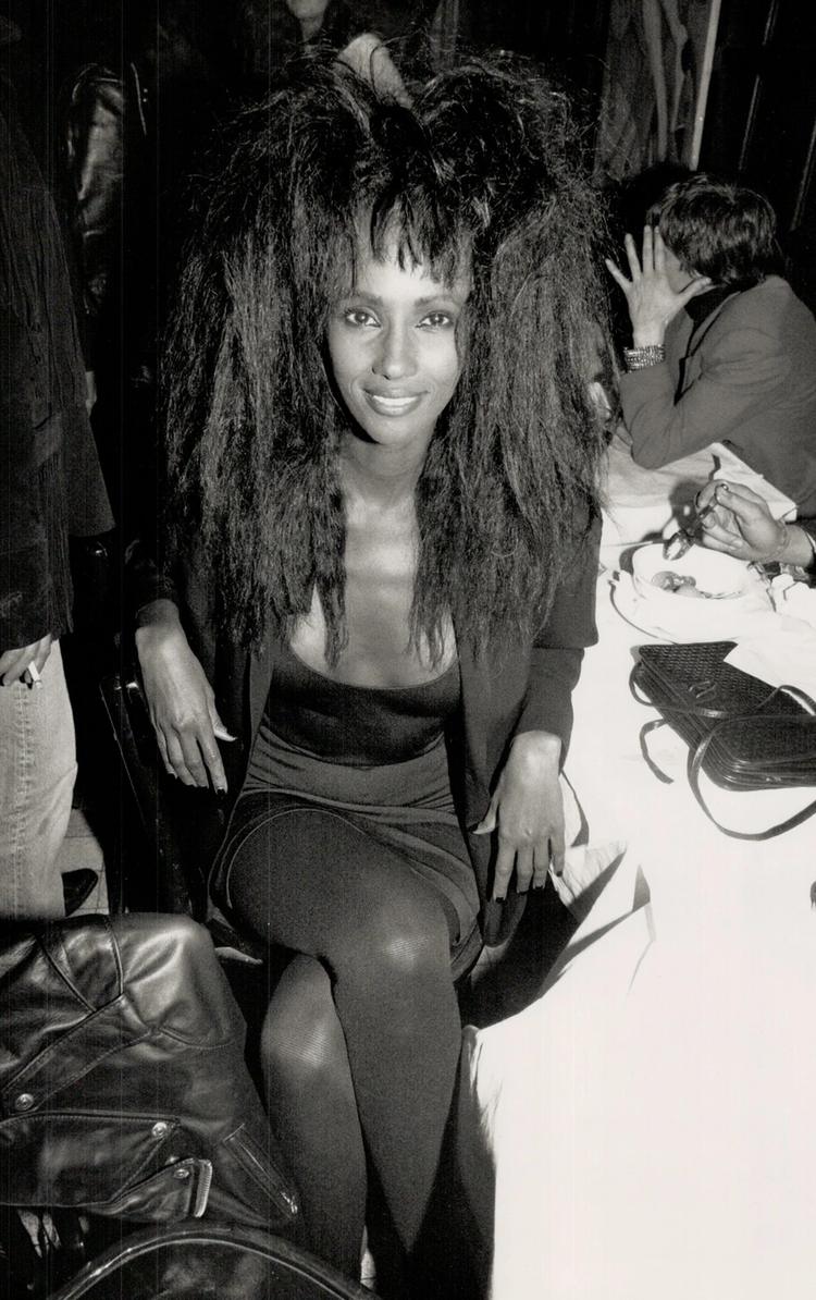 Exotic beauty: Kenyanborn model Iman; 32; is a favorite in Paris.