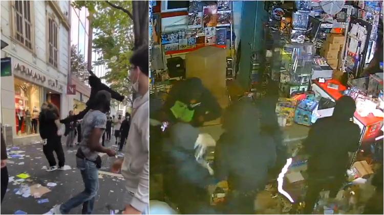 Protestos na França: VÍDEO mostra loja de games sendo saqueada após vendedor levar 'voadora' nas costas