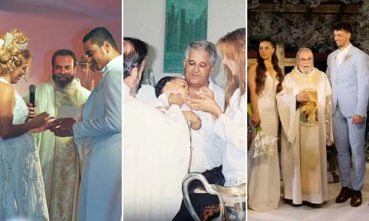 Padre que casou filho de Xanddy e Carla Perez batizou o fisiculturista e também celebrou união dos pais quase 25 anos atrás