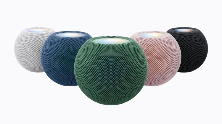 the apple homepod mini 2 in five colors