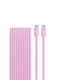 Beats USB‑C to USB‑C Woven Cable (1.5 m / 5 ft.) – Power Pink