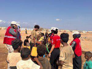 Emergenza Yemen-Gibuti: oltre 4.000 persone al campo di Markazi. Prosegue l’impegno della Croce Rossa Italiana al fianco della Mezzaluna Rossa del Gibuti