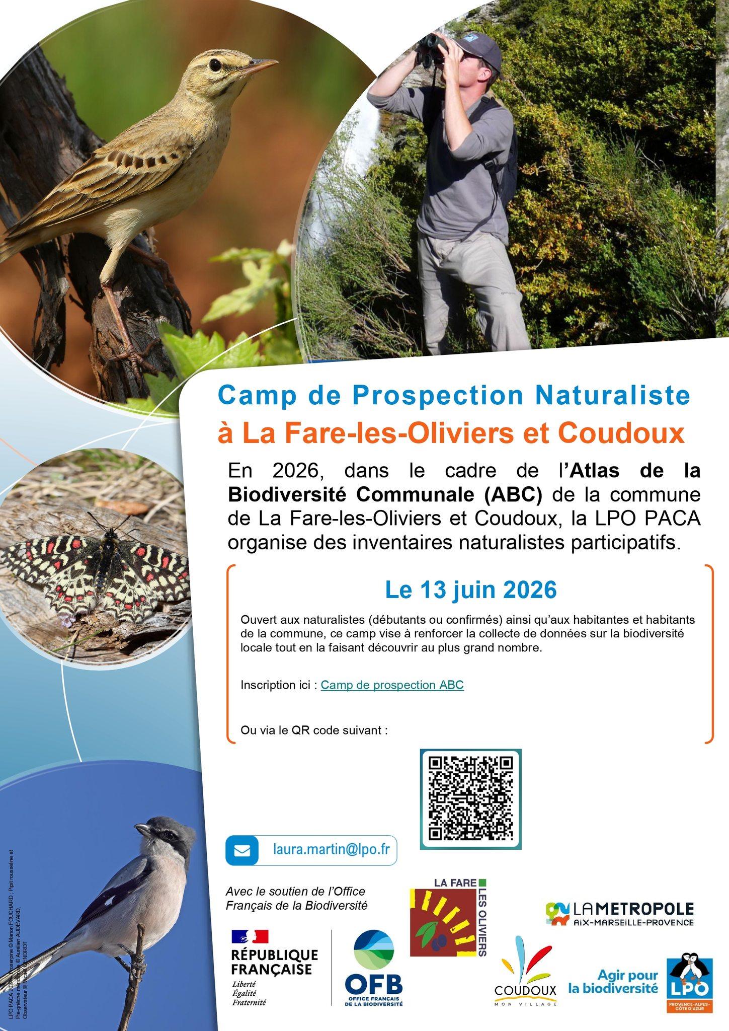 Envie de mieux connaître la biodiversité locale ? Participez au camp de prospection du 13 juin !
