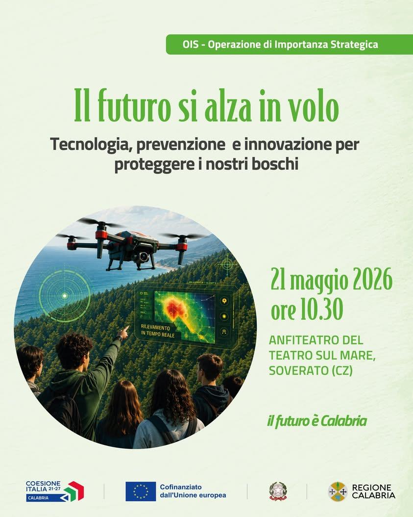 📍 Tecnologia, innovazione e tutela del territorio arrivano a Soverato con “Il futuro si alza in volo”, l’evento dimostr...