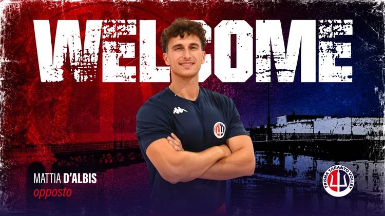 Volley C/M, Prisma Taranto: arriva Mattia D’Albis