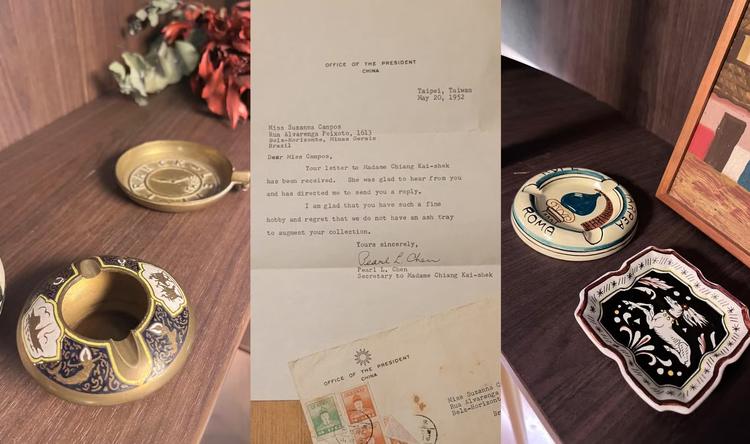 Casa modernista de BH revela história de coleção de mais de 500 cinzeiros e uma carta curiosa de Taiwan