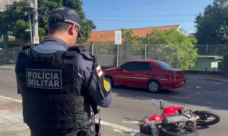 Mulher morre atropelada por moto na Avenida Darcy Vargas, em Manaus