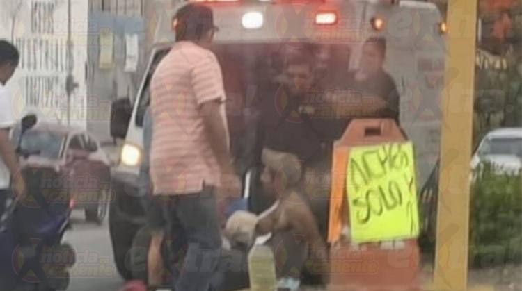 Motociclista "vuela" en tope de Yautepec por exceso de velocidad