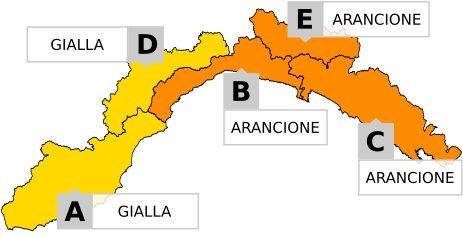 ALLERTA🟠Arancione PER TEMPORALI  ⛈ e criticità idrogeologica sulla Liguria, dalle ore 3:00 di venerdì 21 agosto 2026, a...