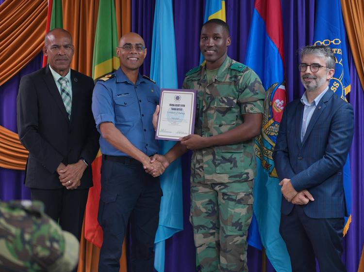 SKN Lieutenant Tops Regional Military Training Course