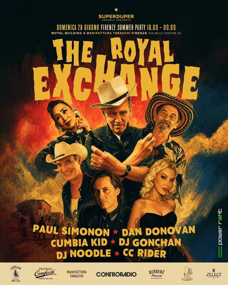 Paul Simonon “THE ROYAL EXCHANGE” Live in Florence!
