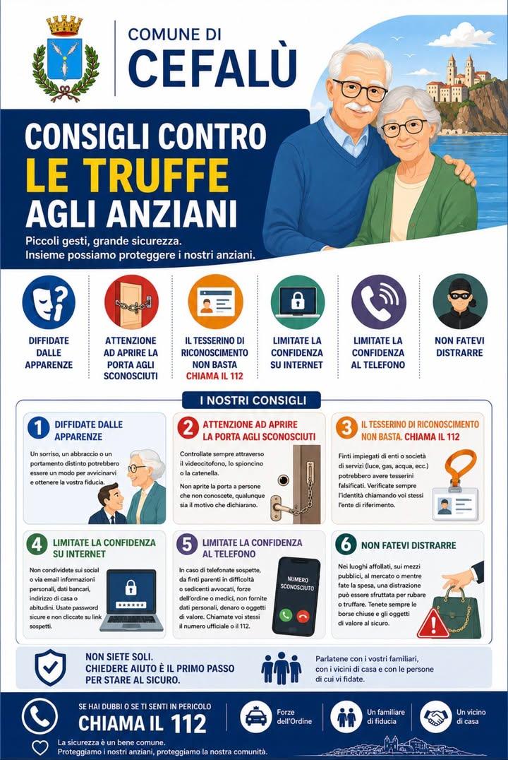 Truffe agli anziani, bastano pochi gesti e alcuni accorgimenti per restare in sicurezza. E in caso di dubbi allertate se...