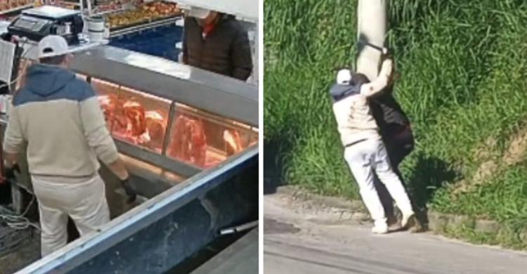 Discussão por carne termina com cliente ferido após confusão em mercado