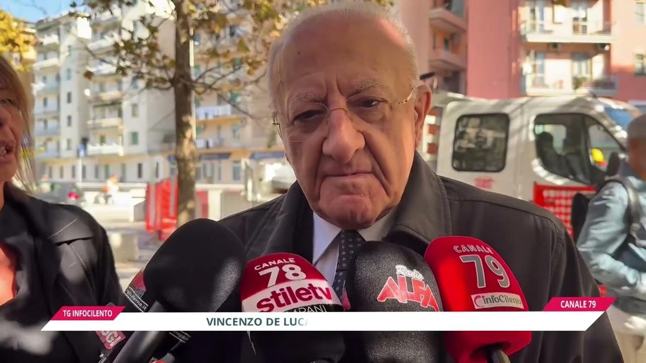 De Luca contro vandali e “cafoni”: via ai lavori di manutenzione sulla Lungoirno