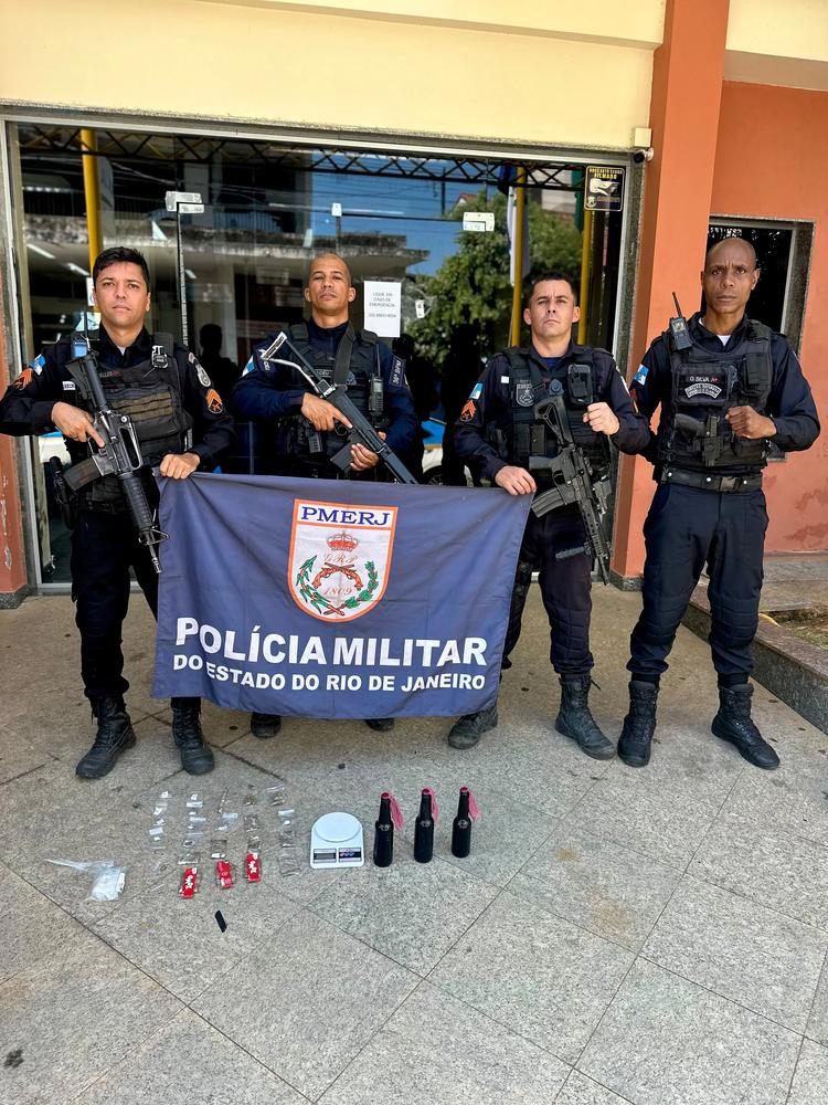 PM encontra coquetéis molotov e drogas e apura ligação com ataques às estações Águas de Pádua