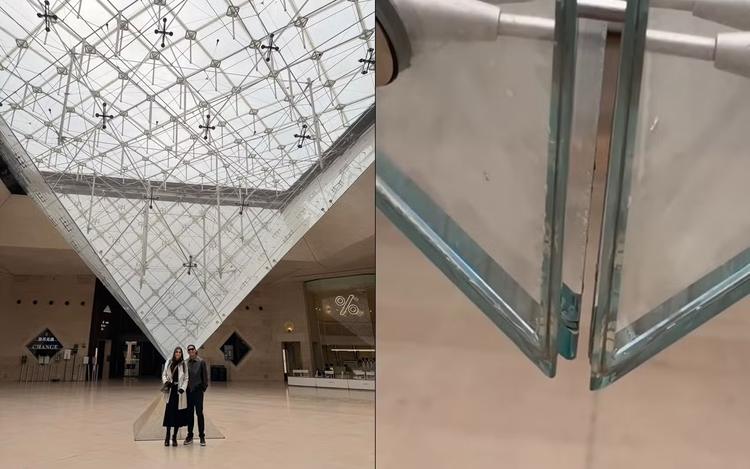 Brasileiro viraliza ao avaliar acabamento da pirâmide do Louvre: 'Pensa num vidraceiro ruim'