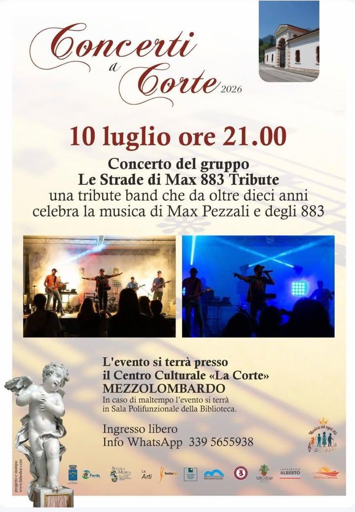 “CONCERTI A CORTE”, CAMBIO LOCATION Si informa che il concerto “883 tribute”, previsto per questa sera presso il centro...