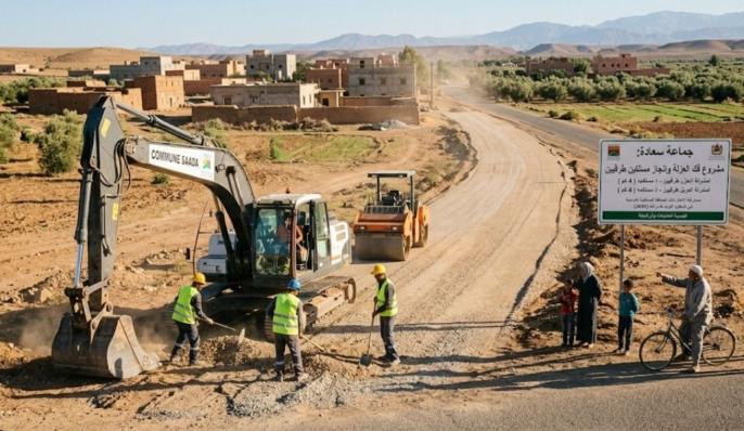 إحداث طرق قروية جديدة لفك العزلة وتعزيز التنمية المحلية بسعادة بمراكش