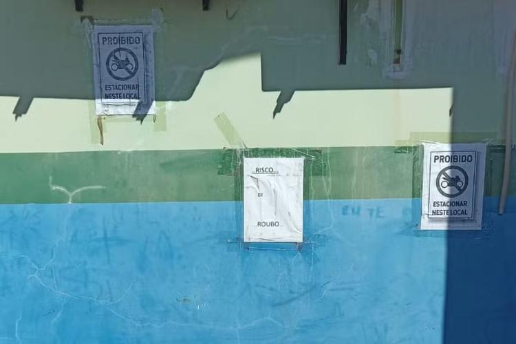 Após onda de furtos, papel e fita adesiva viram alerta de 'risco de roubo' em frente a hospital em MS